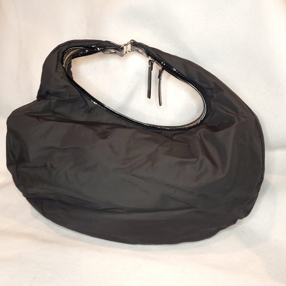Kate Spade Black Nylon Baguette Shoulder Bag - Picture 2 of 13